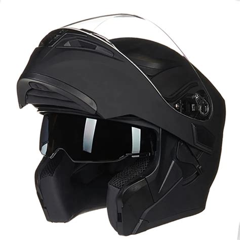 Jiekai Motorcycle Flip Up Helmets Dual Visor Modular Helmet Full