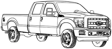 Ford Pickup Truck Coloring Page Only Coloring Pages