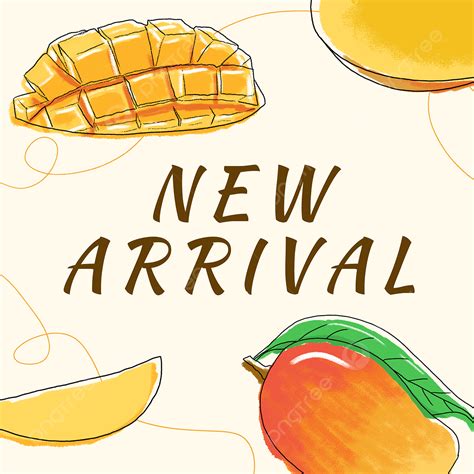 Mango Doodle Style Summer Fruit Sale Instagram Template Template