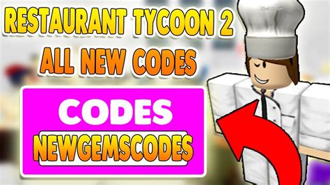 ALL NEW RESTAURANT TYCOON 2 CODES ROBLOX YouTube