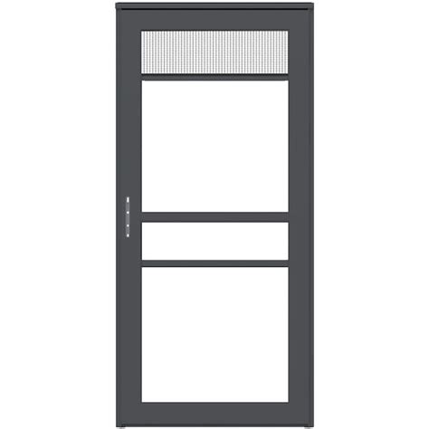 LARSON Platinum Retractable Screen 36 In X 81 In Graphite Full View