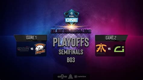 Dota Live Fnatic Vs Optic Gaming Bo Esl One Birmingham