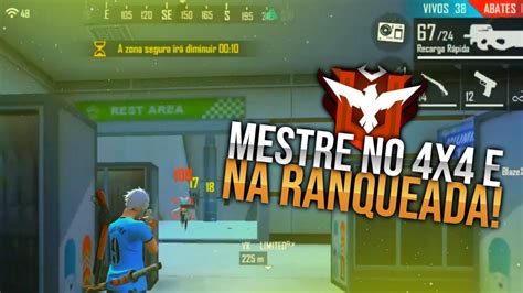 🔥 Free Fire Ao Vivo 🔥 Pegando Mestre No 4x4 E Na Ranqueada 🔥