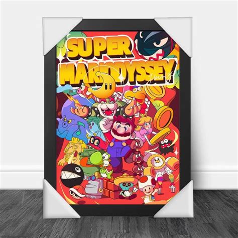 Quadro Decorativo A Super Mario Odyssey Elo