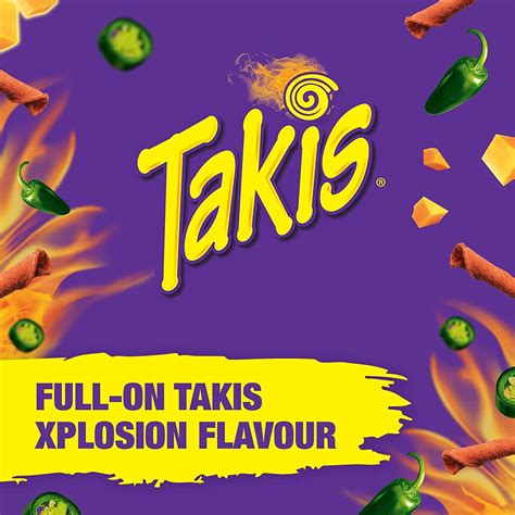 Takis Xplosion Zesty Nacho Cheese Flavour Tortilla Chips 280g Buy Now