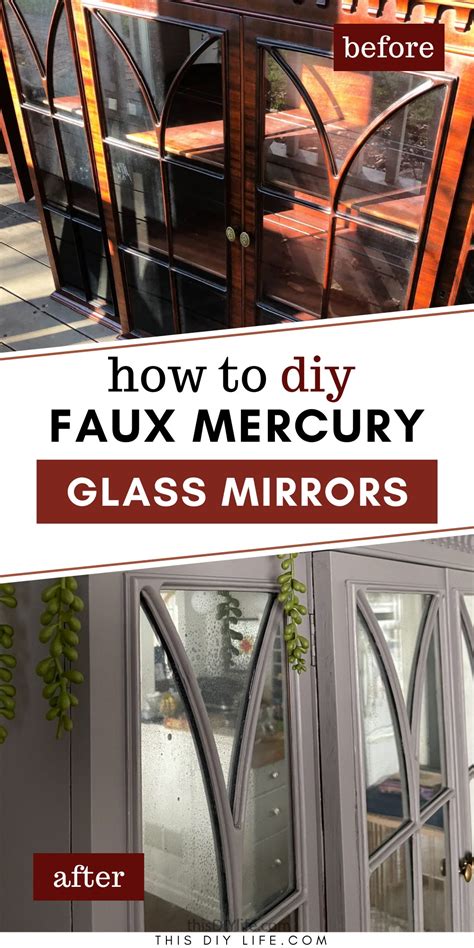 Beautiful And Easy Faux Mercury Glass Diy Mirror Tutorial This Diy Life