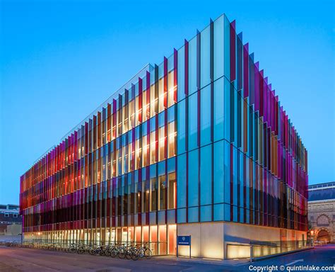 Oxford University Biochemistry Building At Dusk Oxford Uk Architects