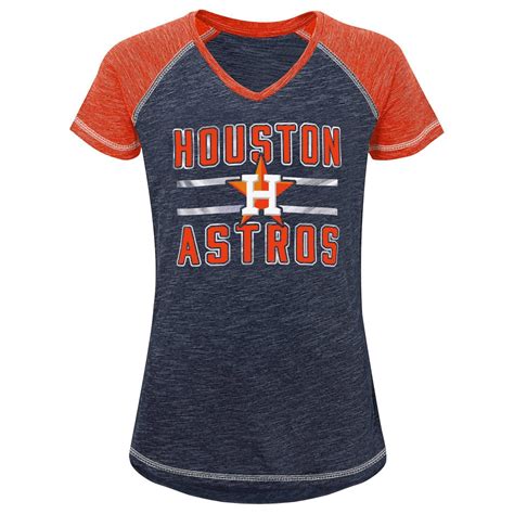 Mlb Houston Astros Girls V Neck Fashion T Shirt Xl 1 Ct Shipt