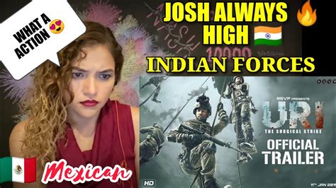 Uri The Surgical Strike Trailer Vicky Kaushal Reaction Indian Army Mexican Girl Youtube