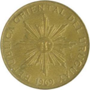 Moneda 10 Pesos Uruguay 1830 1974 República Peso Circulación WCC