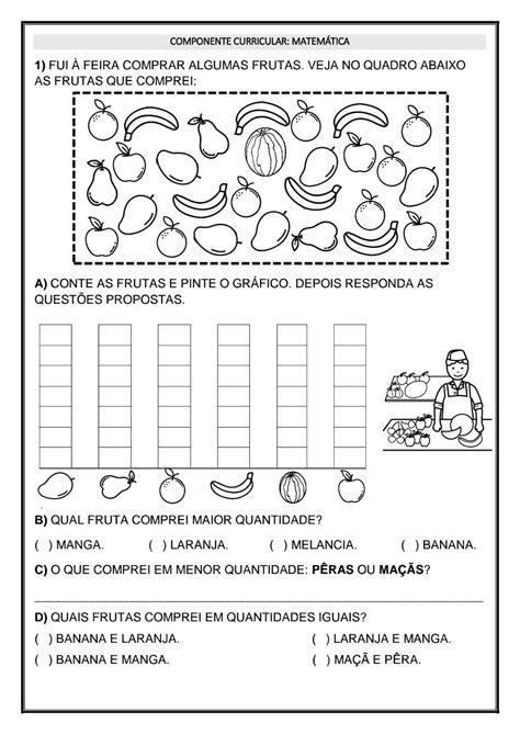 Atividades Da Cantiga Fui Ao Mercado Atividades De Matem Tica Ano