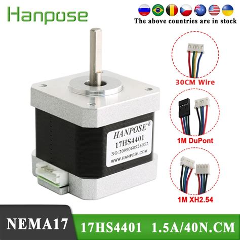 Free Shipping 1pcs 4 Lead Nema17 Stepper Motor 42 Motor Nema 17 Motor