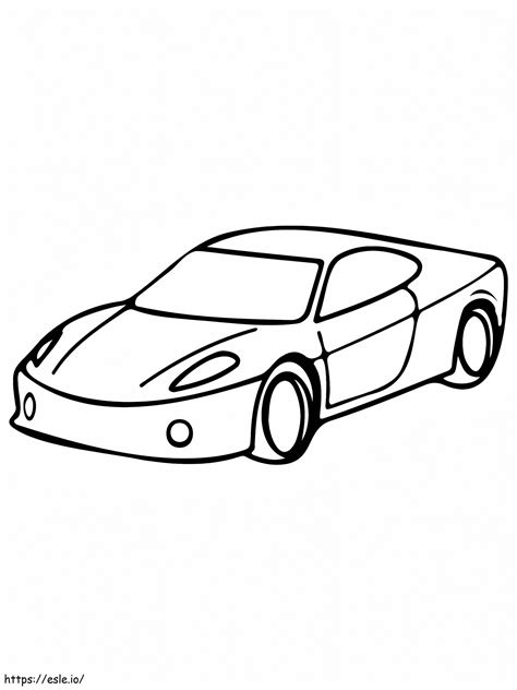 Super Car Design Coloring Page