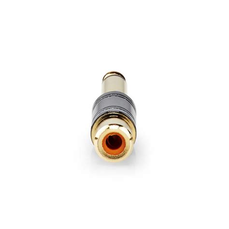 Mono Audio Adapter Mm Male Rca Female Gold Plated Straight