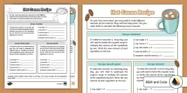 Hot Cocoa Stand Business Plan Activity For Rd Th Grade