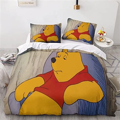 Winnie The Pooh Cartoon Disney Character Bedding Set Cover Design 3d