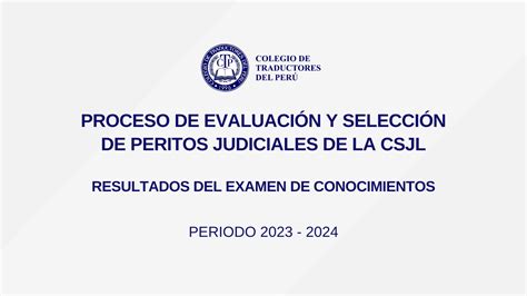 Peritos Judiciales 2023 2024 De La Csjl Postulantes Aprobadas En La Evaluación De Conocimientos