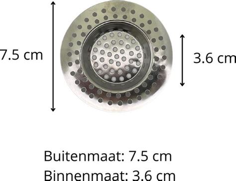 3BMT Gootsteen Zeef Afvoerzeef Bol