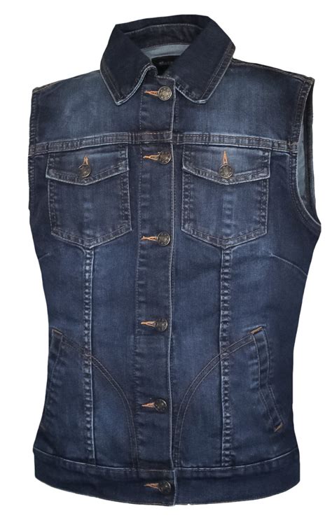 MG478 Motorcycle Denim Vest - MATAGEAR