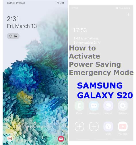 How To Use Galaxy S20 Power Saving Mode With Emergency Mode