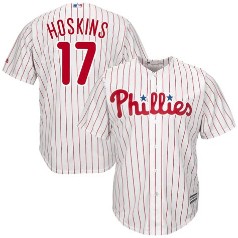 Majestic Rhys Hoskins Philadelphia Phillies White Home Official Cool