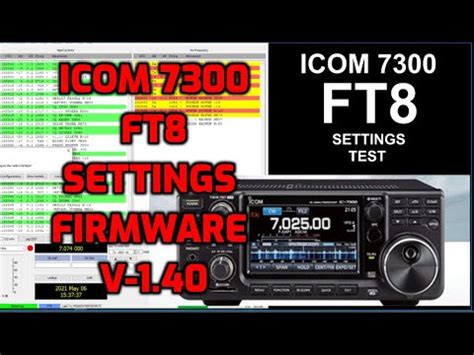 Icom Ic Ft Settings On The Radio That Work After Firmware V