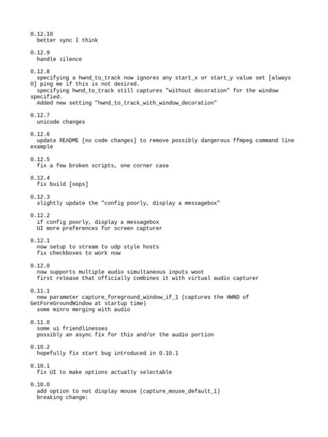 Change Log | PDF | Graphical User Interfaces | Software Engineering