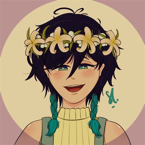 Venti Flower Crown Genshin Impact HoYoLAB