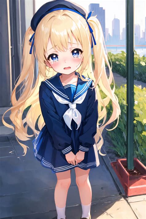 Blonde girl peeing after school エロ Aipictors