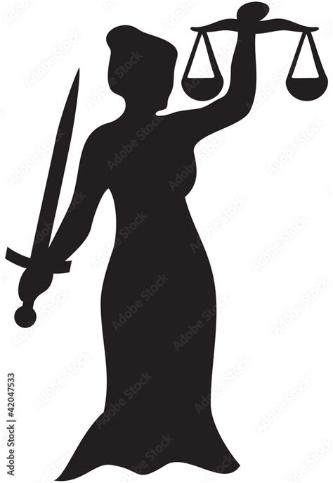 Lady Justice Art Stencil