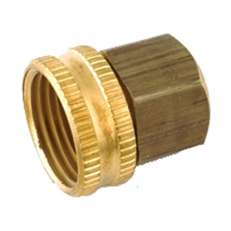 3 4 Female Garden Hose X 1 2 Fipt Swivel Brass Adapter