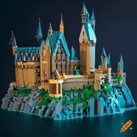 Intricately Built Lego Hogwarts Castle On Craiyon