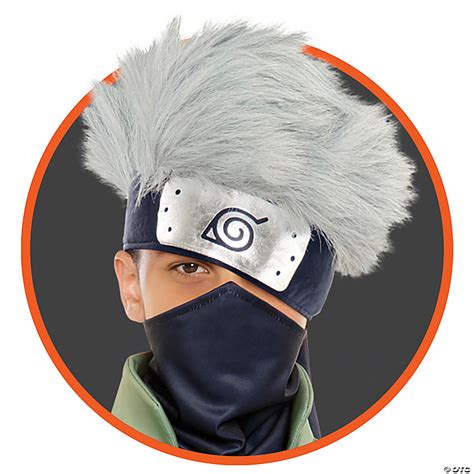 Naruto Kakashi Headband with Hair