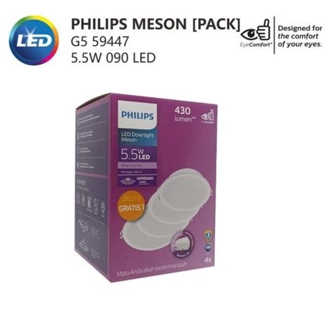 Jual Downlight LED Philips 59447 Meson Pack G5 090 5 5W 3 1 Philips