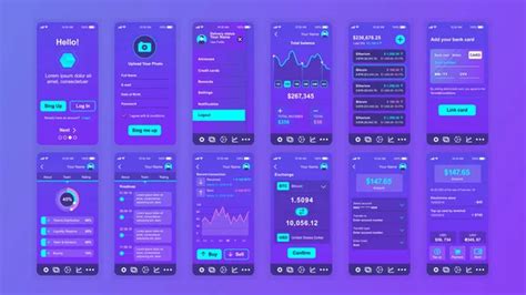 Set Of Ui Ux Gui Screens Shopping App Flat Design Template For Mobile