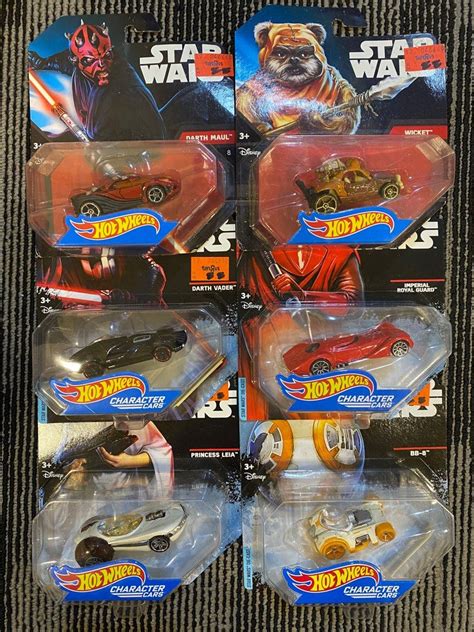 Set Of Hot Wheels Star Wars Character Cars Scale Hobbies