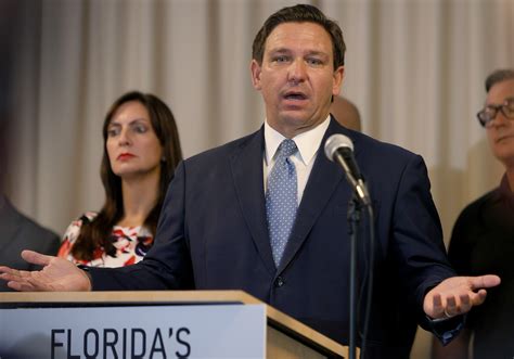 Ron DeSantis Sued By Heckling Activist Over Press Conference Ban Newsweek