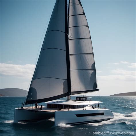 Eco Friendly Catamaran Design Stable Diffusion Online