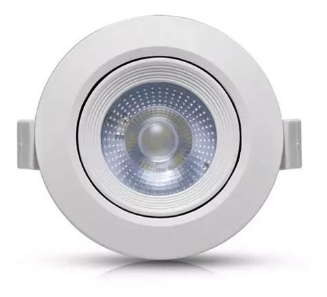 2 Spots Luminária Redondo Led 5w Branco Morno 3000k Mbled MercadoLivre