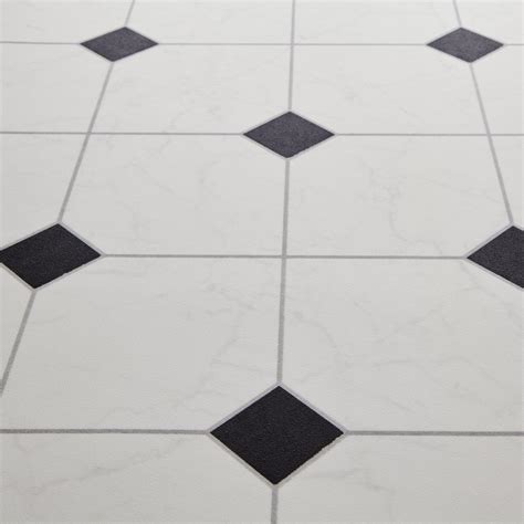 Black And White Vinyl Floor Tiles Uk - wallpops floor tiles