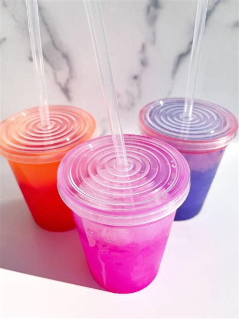 Lids and Straws for Plastic Party Cups Lids for Color Changing ...