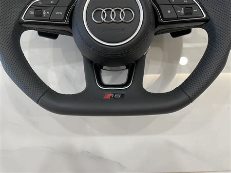 Audi Rs Flat Bottom Steering Wheel For Audi A Gb Modhub Steering Wheels