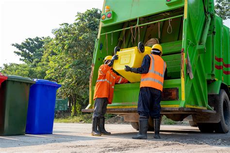 Garbage Collectors With Truck 1229372 Stock Photo At Vecteezy