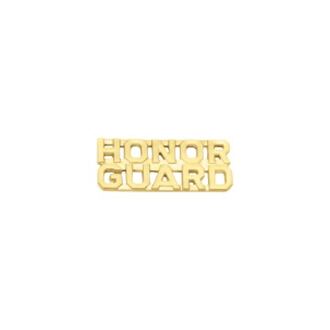 Smith And Warren C502honorguard Honor Guard Lettered Collar Insignia