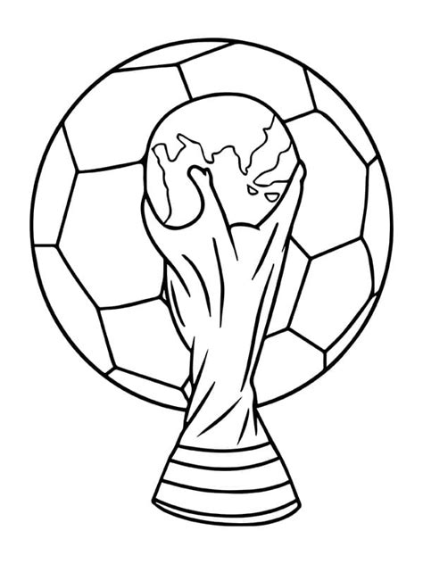 Coloriage Dessin de Coupe du Monde Gratuit télécharger et imprimer