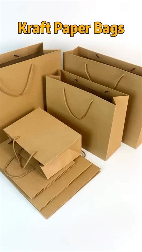 Custom Logo Kraft Paper Bags