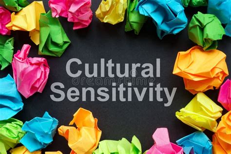 Multi Colored Paper Balls And Inscription Cultural Sensitivity Stock