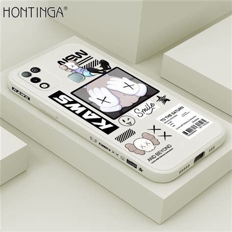 Hontinga For Infinix Hot Play Hot Play Case Cartoon Magazine Style Side Design Back