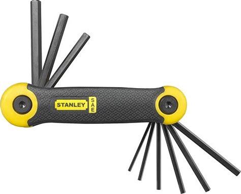 Stanley 269265 Folding Hex Key Set Imperial 9 Pieces Uk