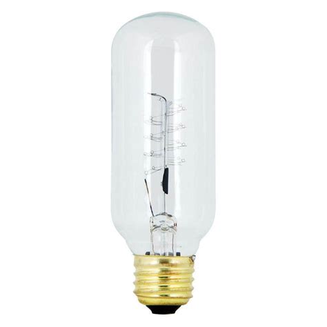 Feit Electric 4 Watt Incandescent T5 Amber Wedge Base Light Bulb 48